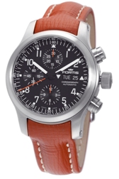 Fortis Mens 635.10.11.L.08 B-42 Pilot Professional Black Dial Chronograph Watch